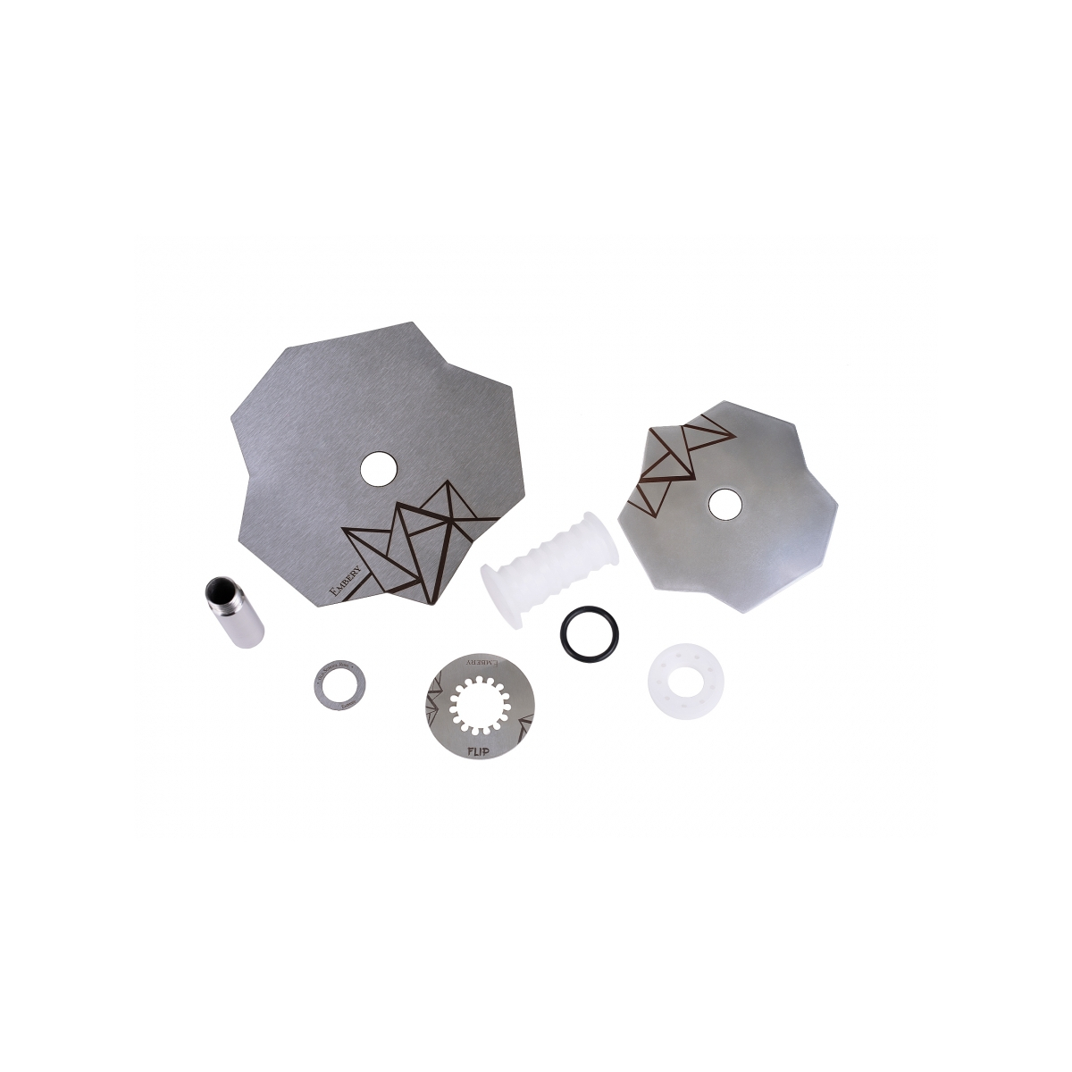 Embery Mini Mono Flip Silver Snow
