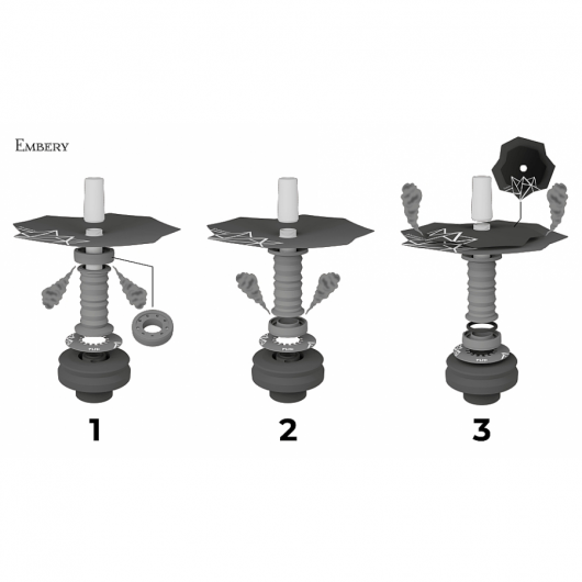 Embery Mini Mono Flip Silver Snow