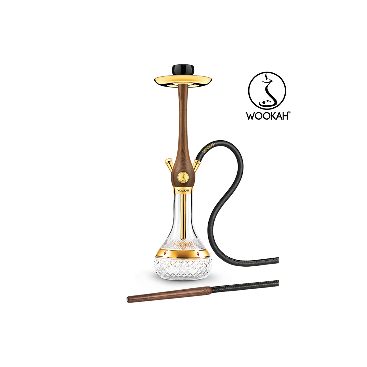 Wookah Walnut Amber Gold Edition - 24 карата