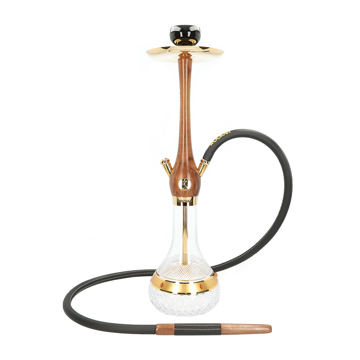 Wookah Walnut Amber Gold Edition - 24 Καρατίων
