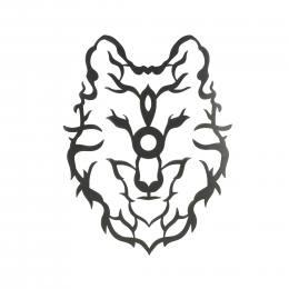 Поднос Cartel Wolf Black