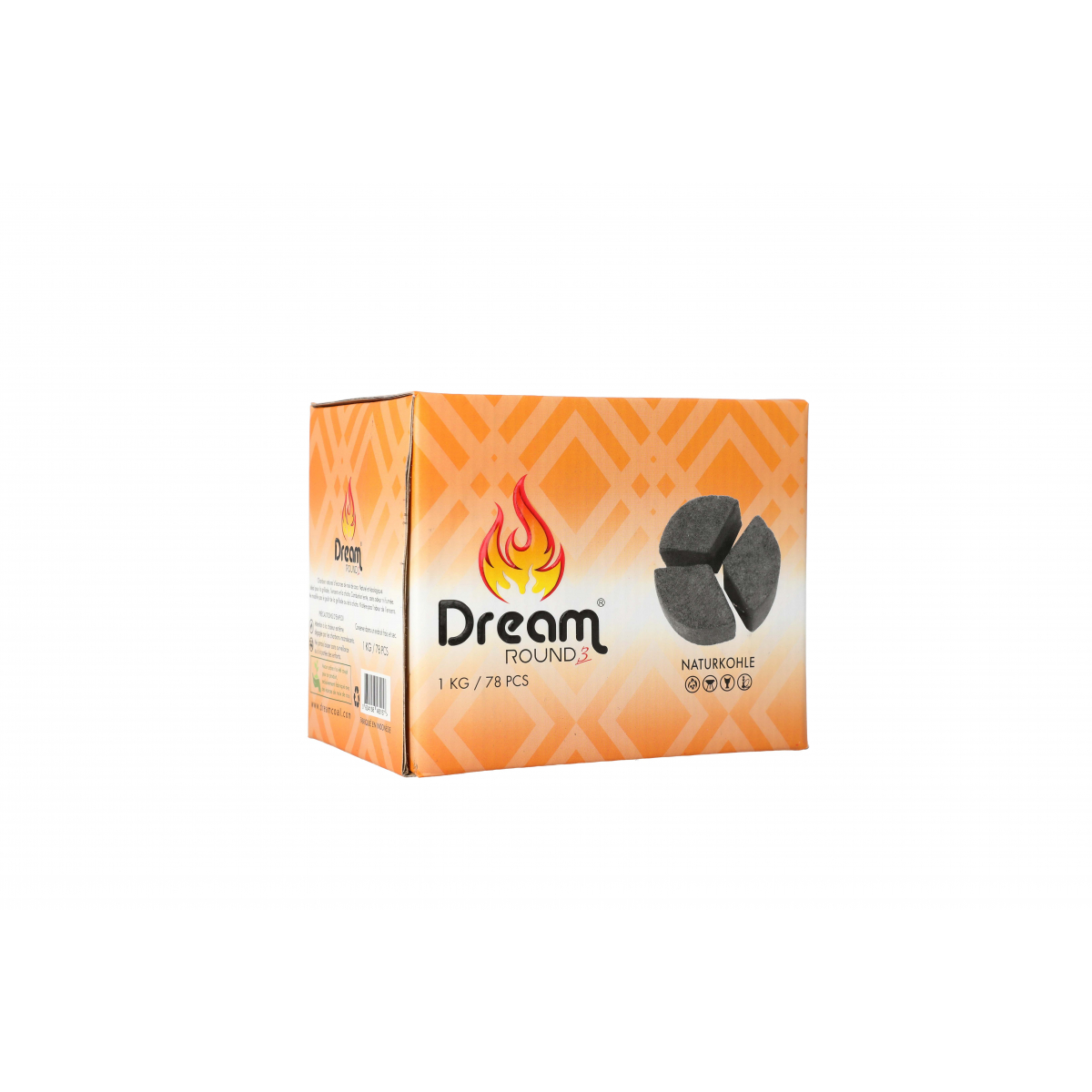 فحم DREAM ROUND 3 بلوكات 1كغ