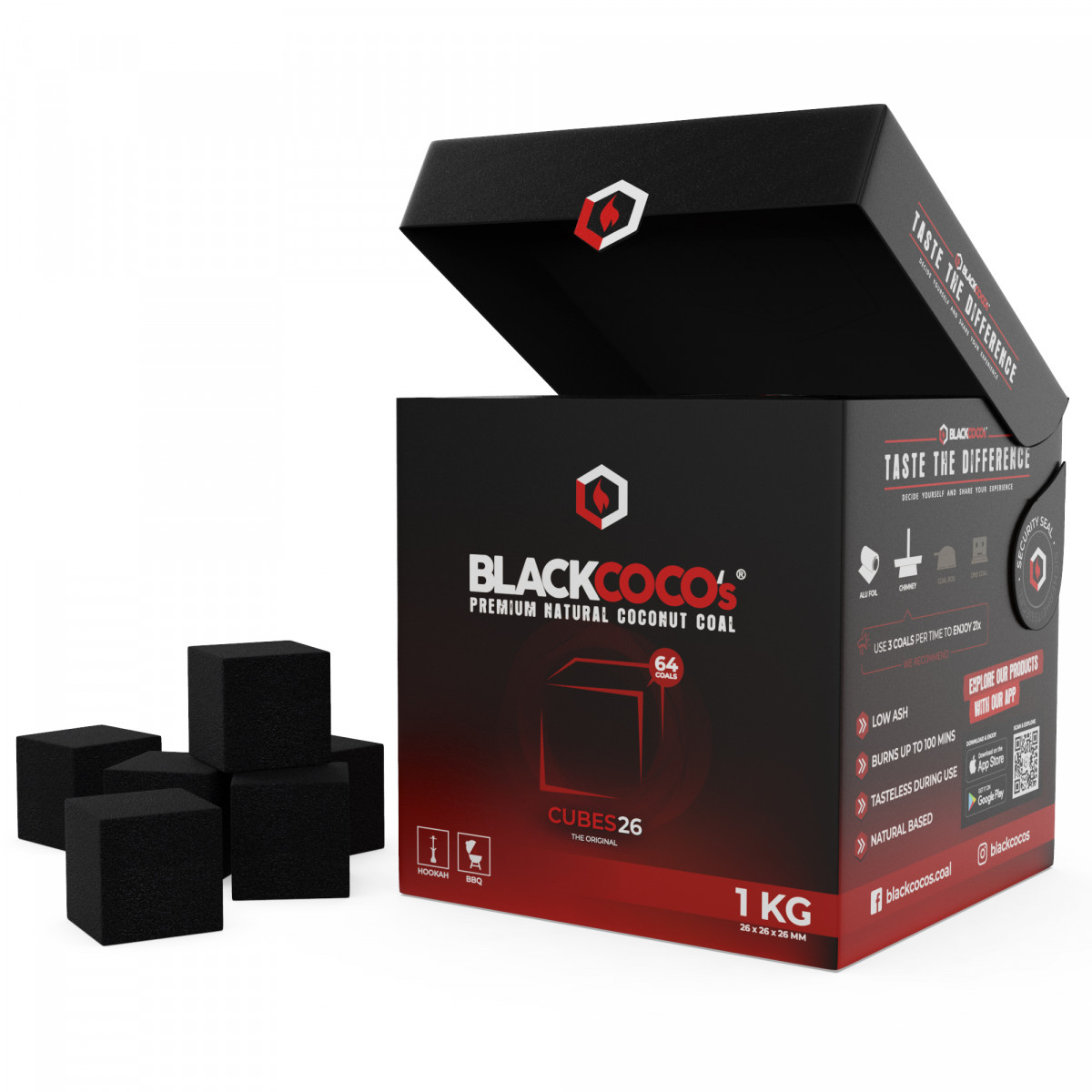 فحم BLACKCOCO's 1KG