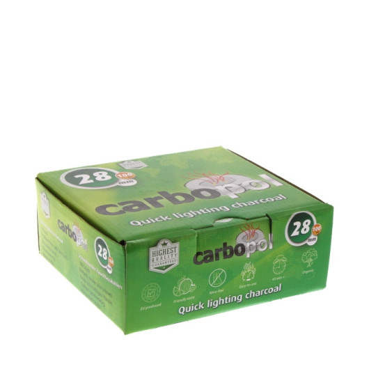 CARBOPOL 숯 28mm 100개입 박스
