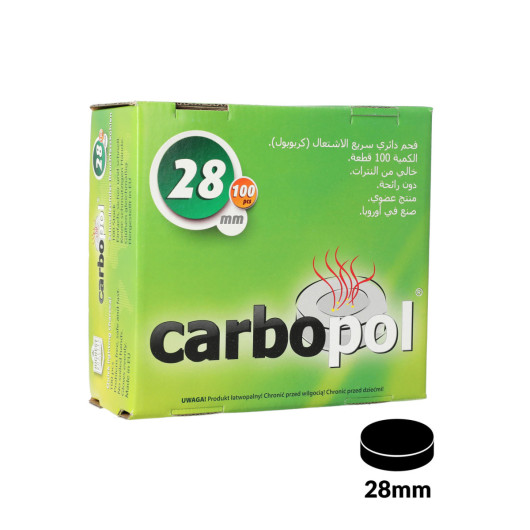 CARBOPOL 숯 28mm 100개입 박스