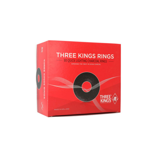 Въглища THREE KINGS RINGS 44мм кутия от 80