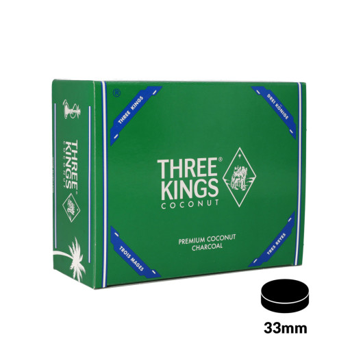Κάρβουνα THREE KINGS Coconut 100 Τεμάχια