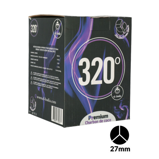 فحم El-Badia 320° DISC 3B XL 1 كغ