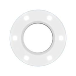 حلقة LED Hooky - أبيض