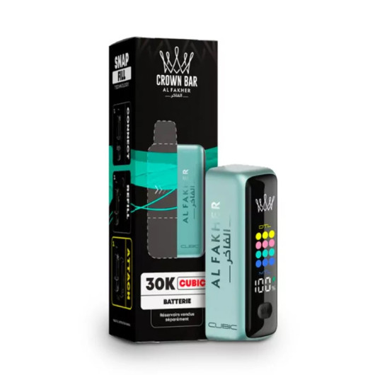 Jednorázová elektronická cigareta Al Fakher Cubic 30K Crown Bar