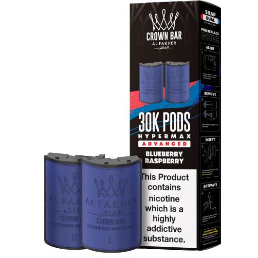 Pods Al Fakher Hyper Max Advanced 30K, 2 × 10 мл, 6 мг/мл