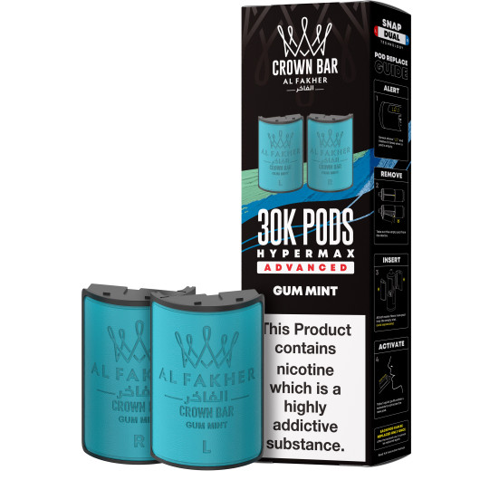 Pods Al Fakher Hyper Max Advanced 30K, 2 × 10 мл, 6 мг/мл