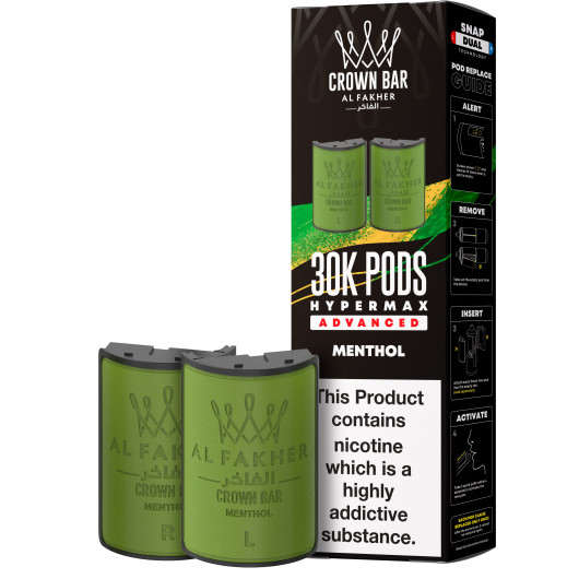 Pods Al Fakher Hyper Max Advanced 30K, 2 × 10 мл, 6 мг/мл