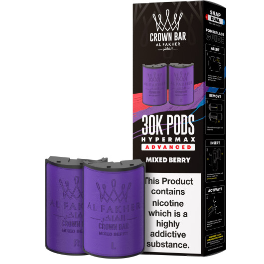 Pods Al Fakher Hyper Max Advanced 30K, 2 × 10 мл, 6 мг/мл