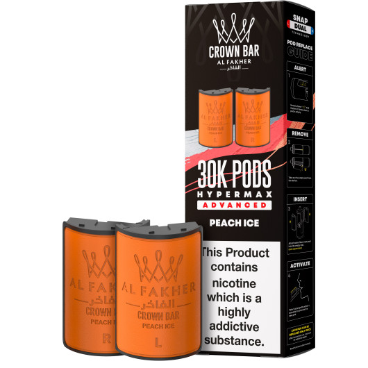 Pods Al Fakher Hyper Max Advanced 30K, 2 × 10 мл, 6 мг/мл