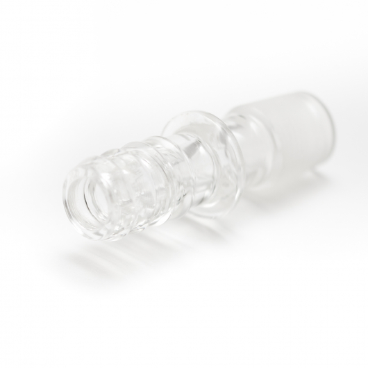 Glazen connector voor slang FUMO