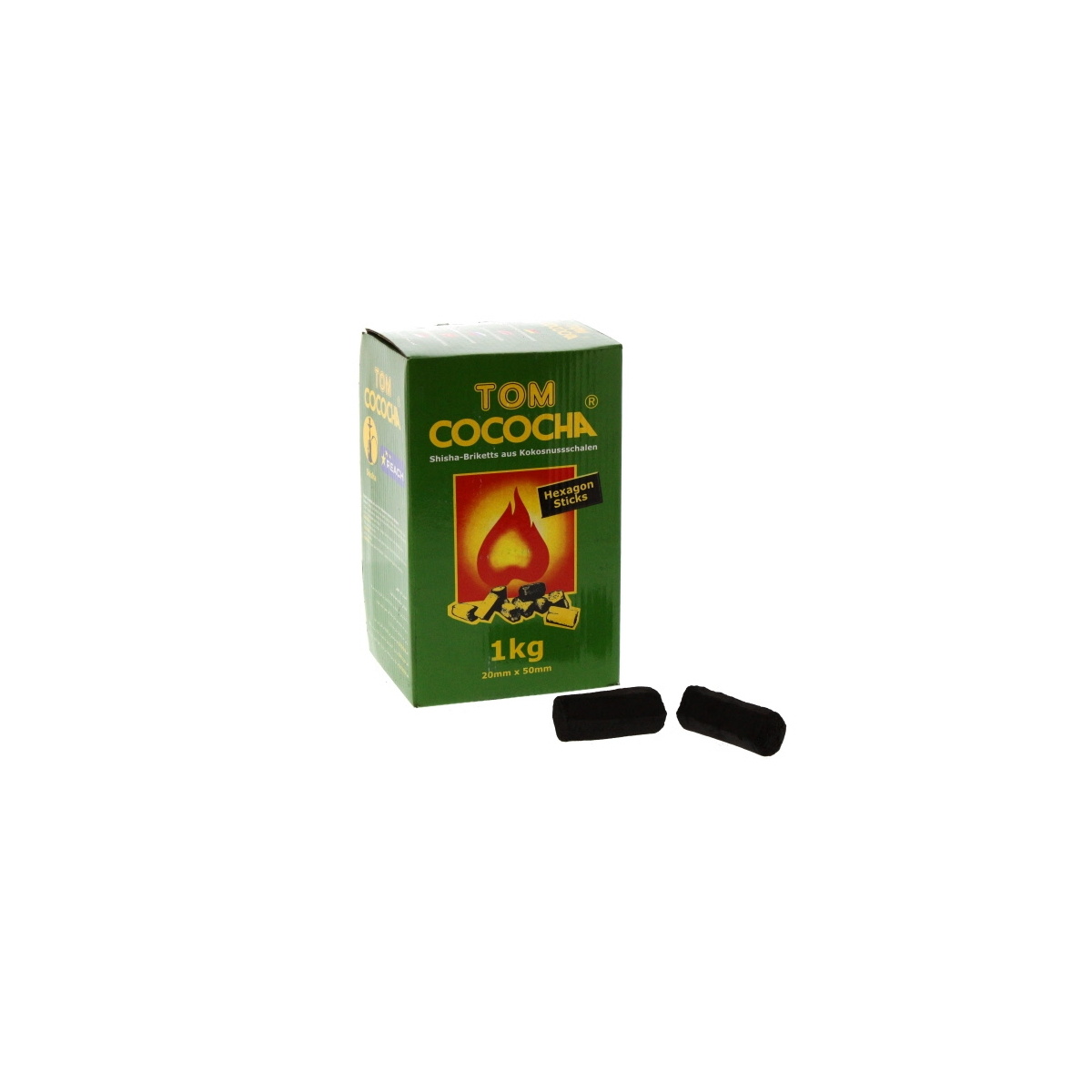 Κάρβουνα TOM COCOCHA HEXAGON 1KG