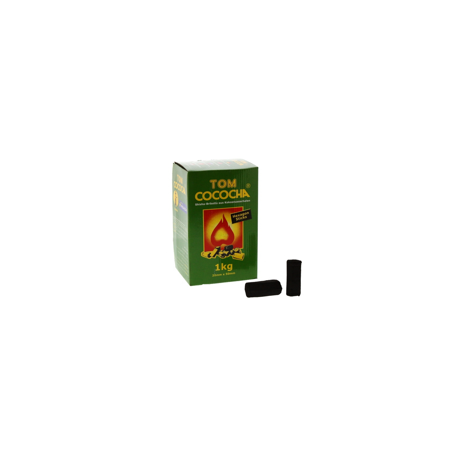 Tom Mu Colal TOM COCOCHA HEXAGON coal 1KG - El Badia