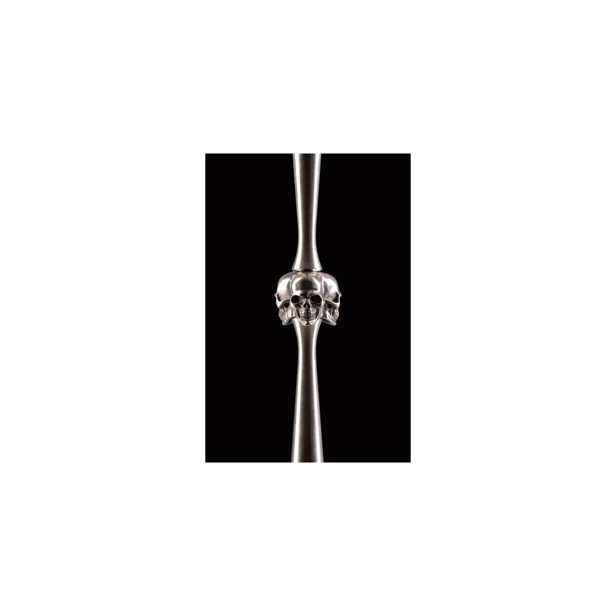 Наргиле MAKLAUD SKULL STAINLESS SILVER