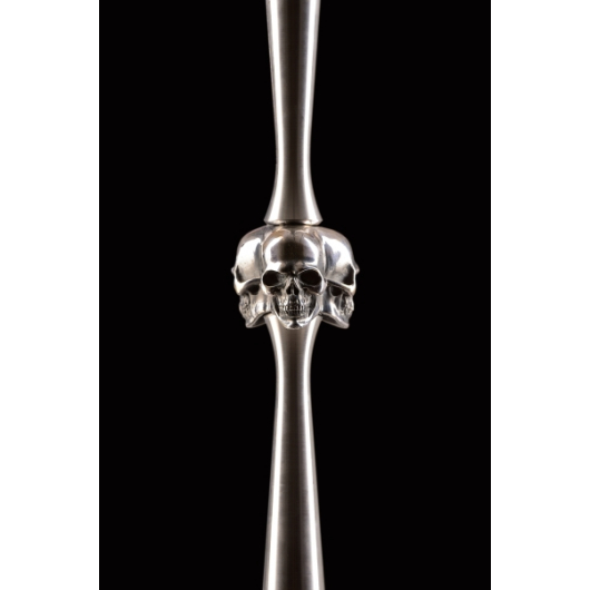 Vodní dýmka MAKLAUD SKULL STAINLESS SILVER