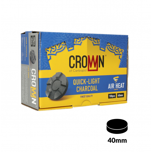 Charbons CARBOPOL CROWN 40mm boite de 100