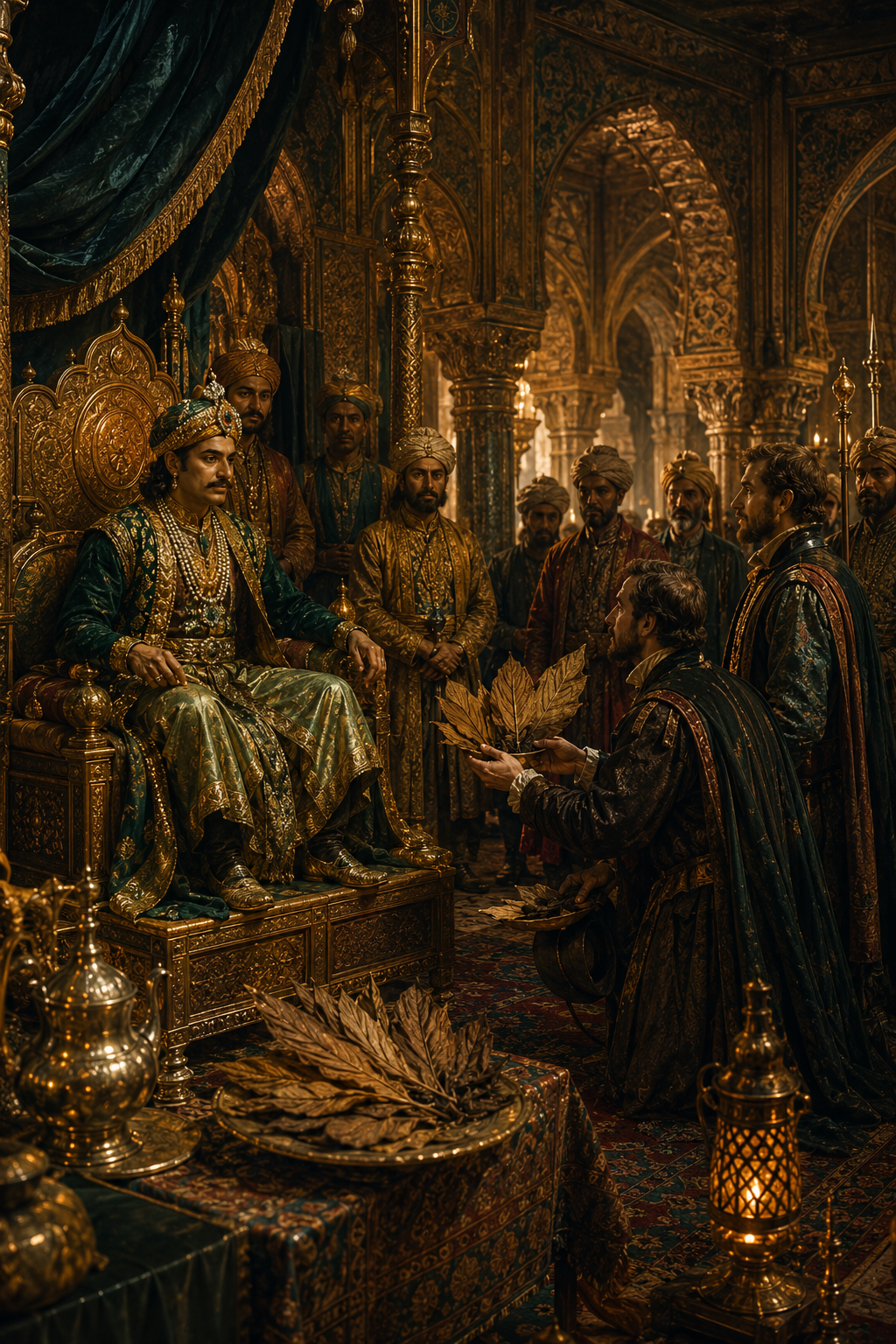 the court of the Mughal emperor Akbar
